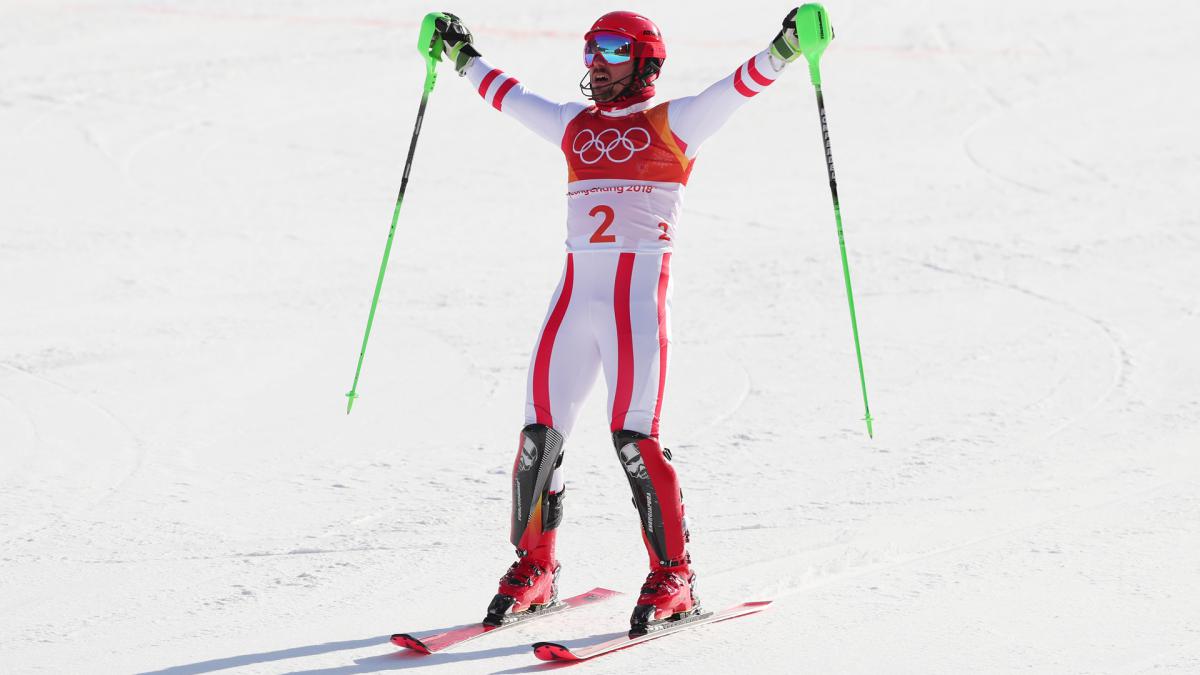 Winter Olympics 2018: 'Dream come true' as Hirscher finally wins gold