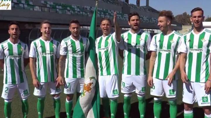 Betis sing the Andalusia anthem