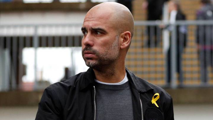 Many Spaniards are p***** off with Guardiola's yellow ribbon protest, says FA chief Martin Glenn
