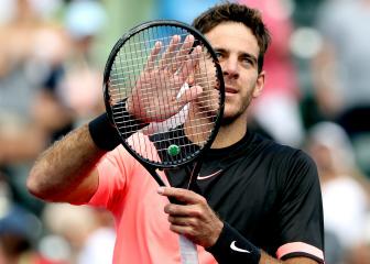 Del Potro wins 14th straight match as Cilic falls in Miami