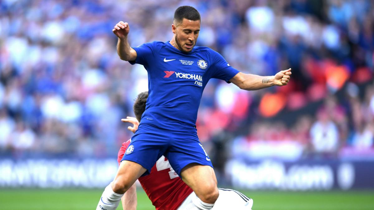 Hazard shies away from future talk after Chelsea's FA Cup success