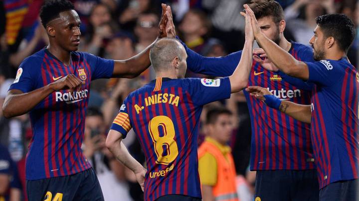 Barcelona 1-0 Real Sociedad: match report as Iniesta says goodbye