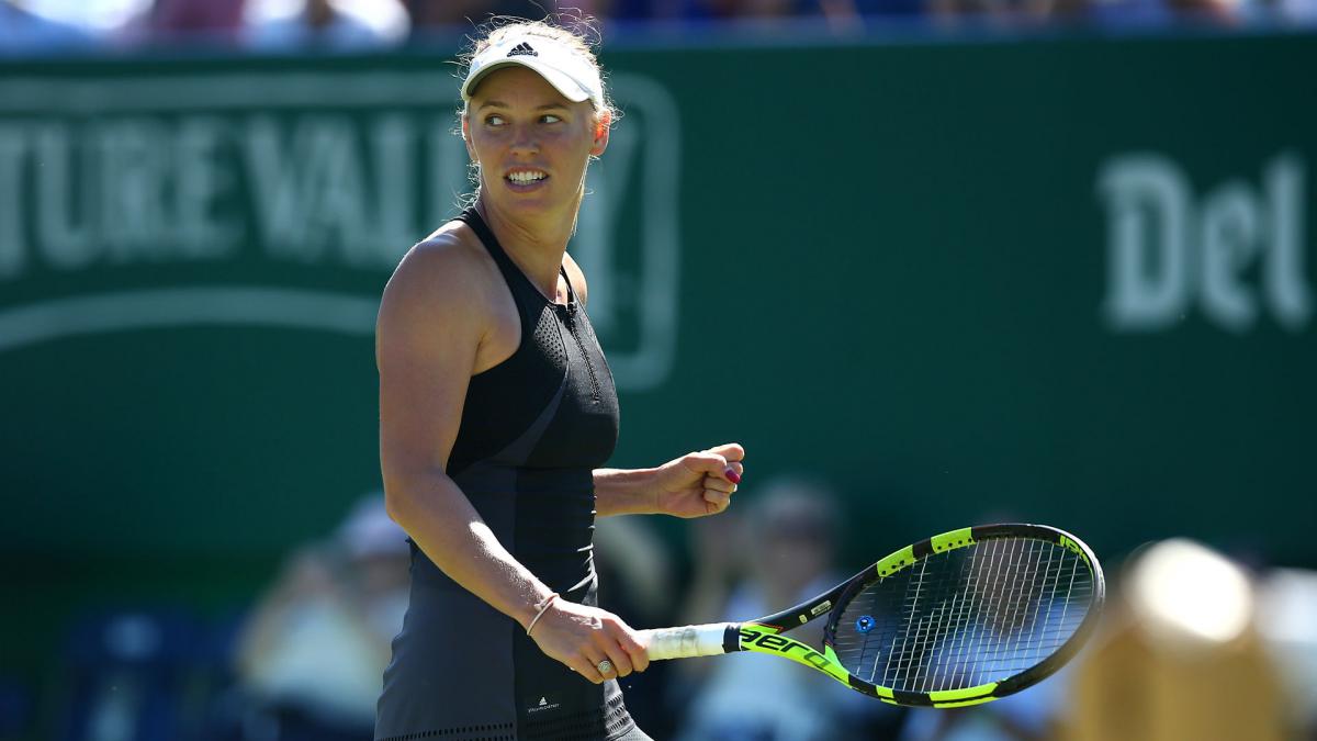 Wozniacki triumphs at Eastbourne as Sabalenka falters