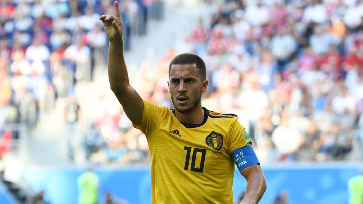 Belgium's forward Eden Hazard