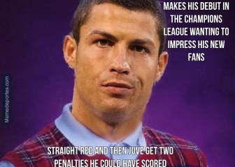 Champions League memes featuring Cristiano Ronaldo