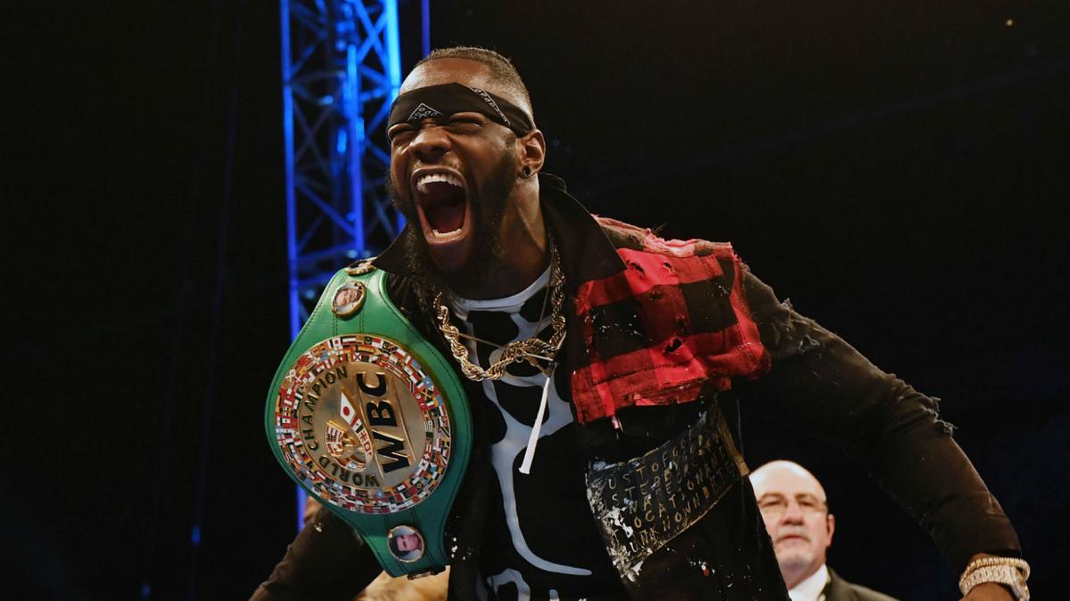 Deontay Wilder apologises for punching mascot on live TV
