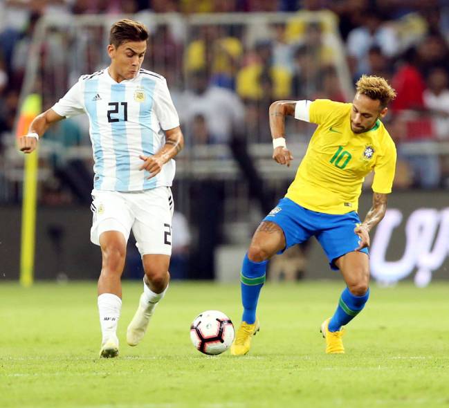Paulo Dybala on Argentina duty.