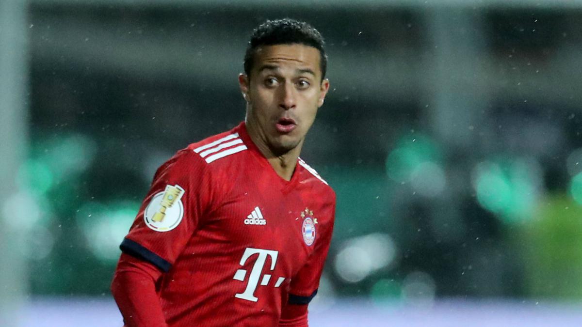 Thiago to miss 'several weeks' with ankle injury