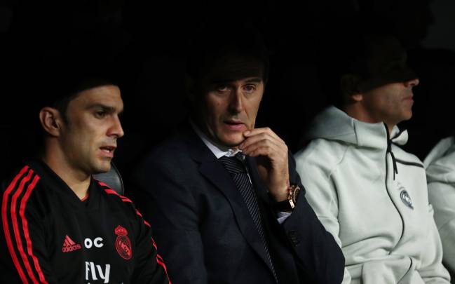 Lopetegui on the bench for Real Madrid.