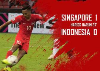 Singapore wins its opening Suzuki Cup match against Indonesia