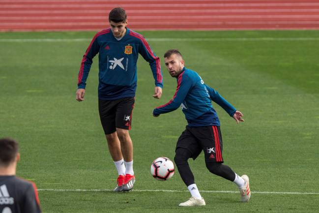 Jordi Alba back for Spain.