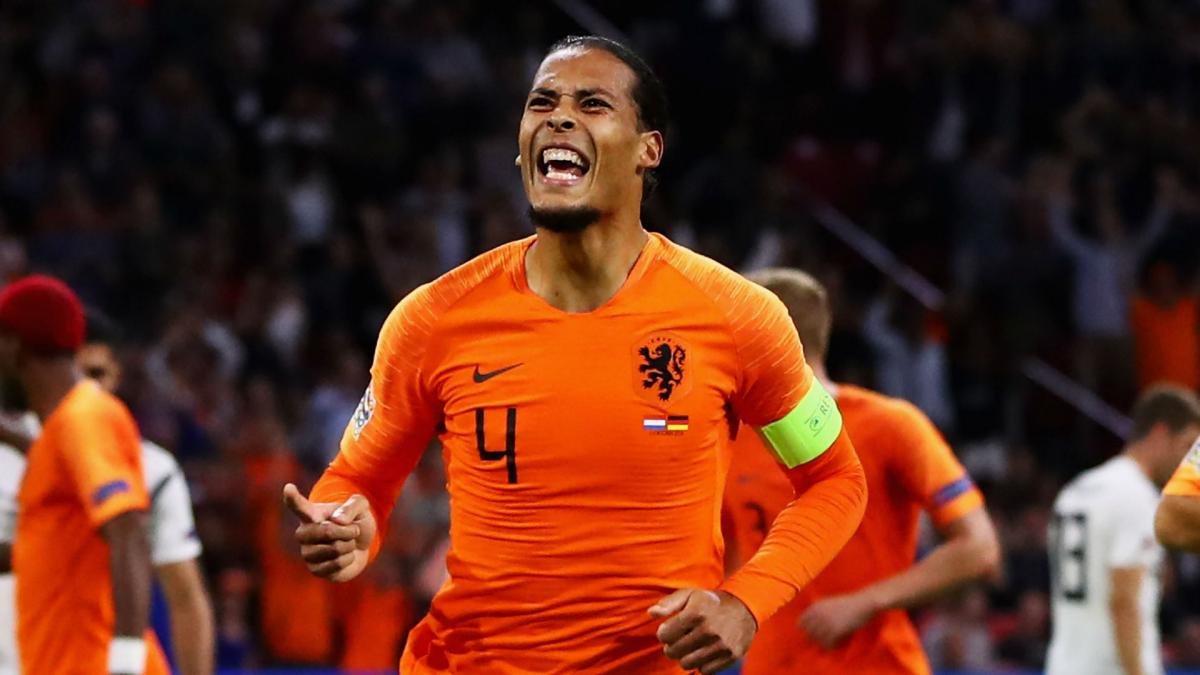 Van Dijk finds time to console referee during Dutch delight