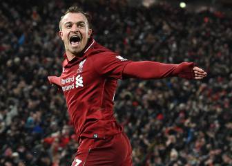 Shaqiri helps Liverpool down dour Manchester United