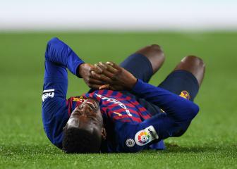 Dembélé set for tests on sprained ankle