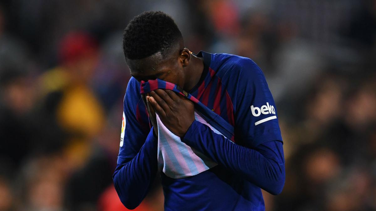 Barca winger Dembele out for 15 days