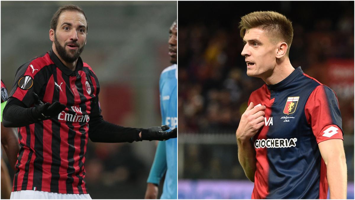Higuain and Piatek on the move on busy day for Milan