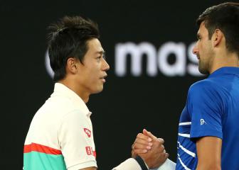 Nishikori retirement sees Djokovic through to semi-finals