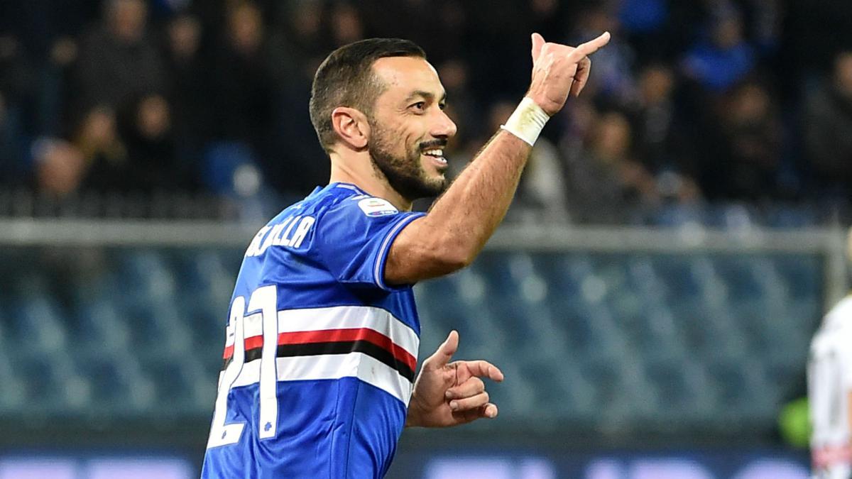 Evergreen Quagliarella equals Batistuta's record scoring streak
