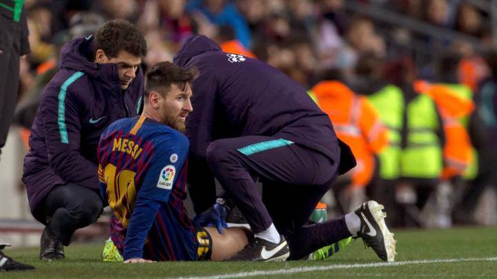 Messi injured