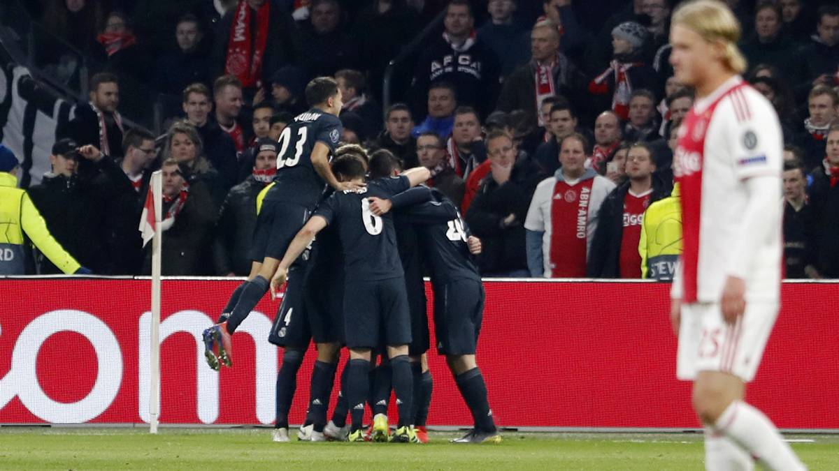 Real Madrid ride their luck to claim first-leg win over Ajax