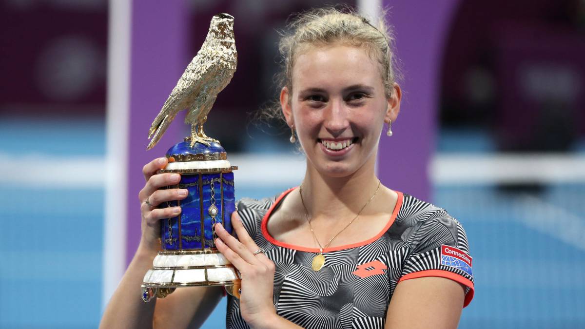 Mertens fights back to defeat Halep for her biggest WTA title
