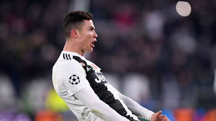 Cristiano Ronaldo celebrates with Simeone's 'big balls' gesture