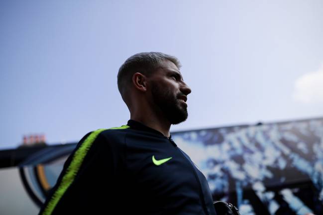 Flip that around | New sponsors for Sergio Agüero's Manchester City.