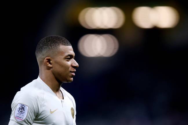 Out of reach | Paris St Germain's Kylian Mbappé.
