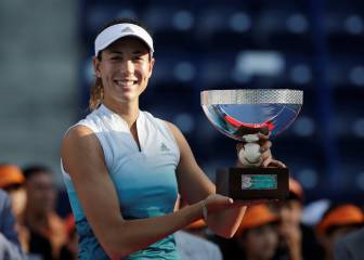 Muguruza defends Monterrey crown after Azarenka retires
