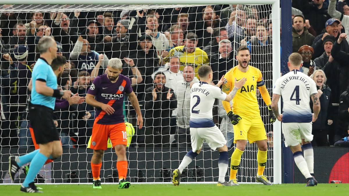 Lloris saves early Agüero penalty