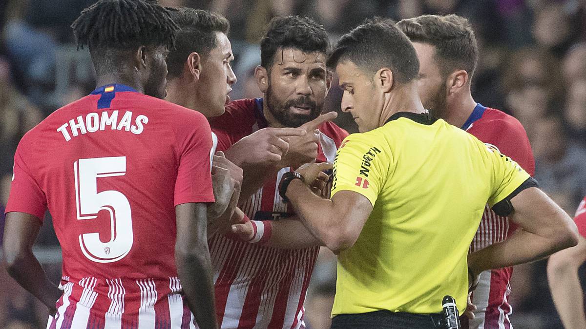 Diego Costa and Atlético Madrid find out ban for referee abuse