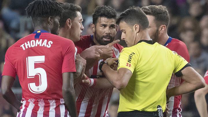 Diego Costa and Atlético Madrid find out ban for referee abuse