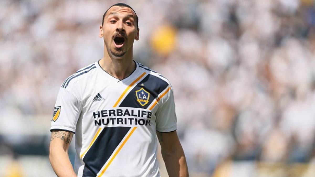 Zlatan Ibrahimovic with Los Angeles Galaxy of the MLS