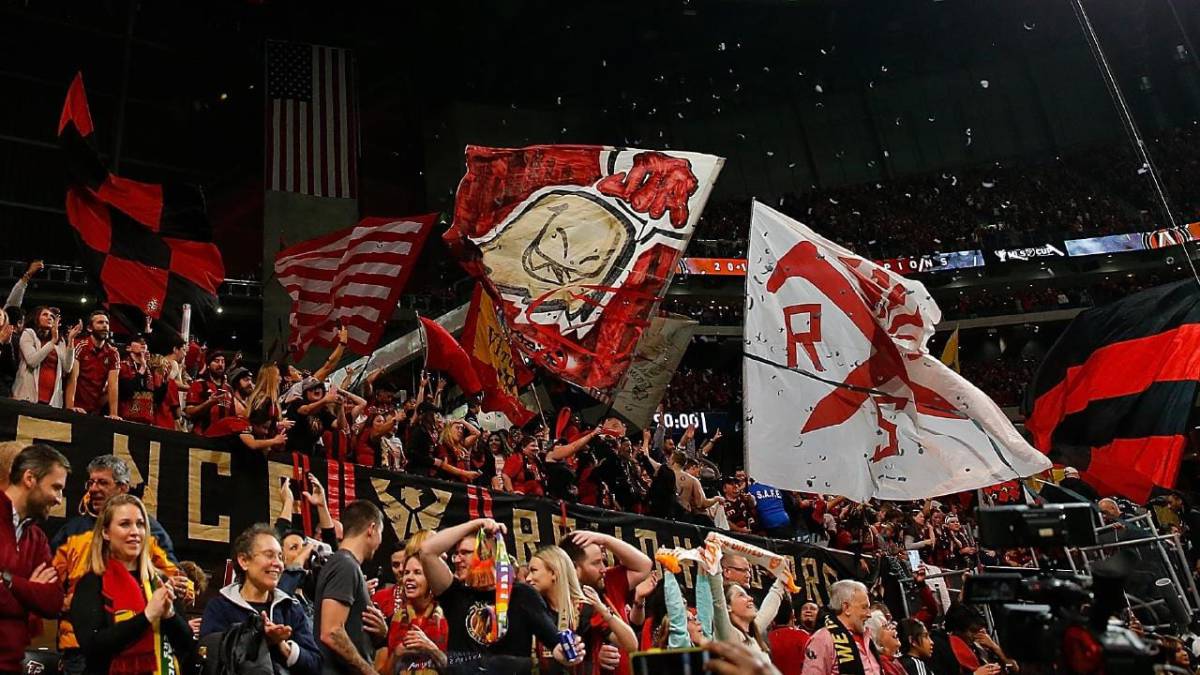 Atlanta United fans during the MLS Cup final