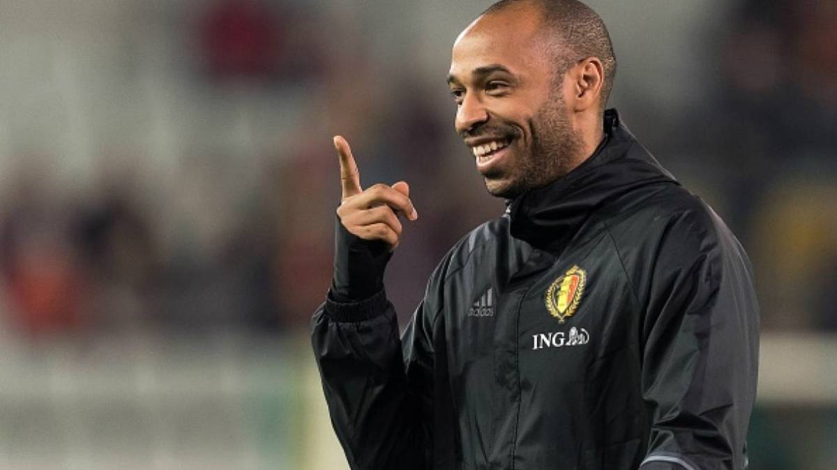 Thierry Henry as assistant coach of Belgium during the 2018 Russian World Cup