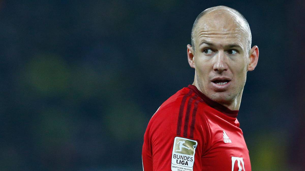 Arjen Robben in action with Bayern Munich