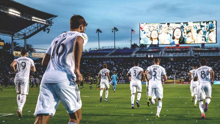 LA Galaxy take to the field at Dignity & Health Sports Park