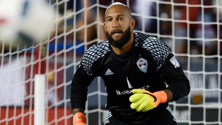 Tim Howard in action with MLS team, Colorado Rapids