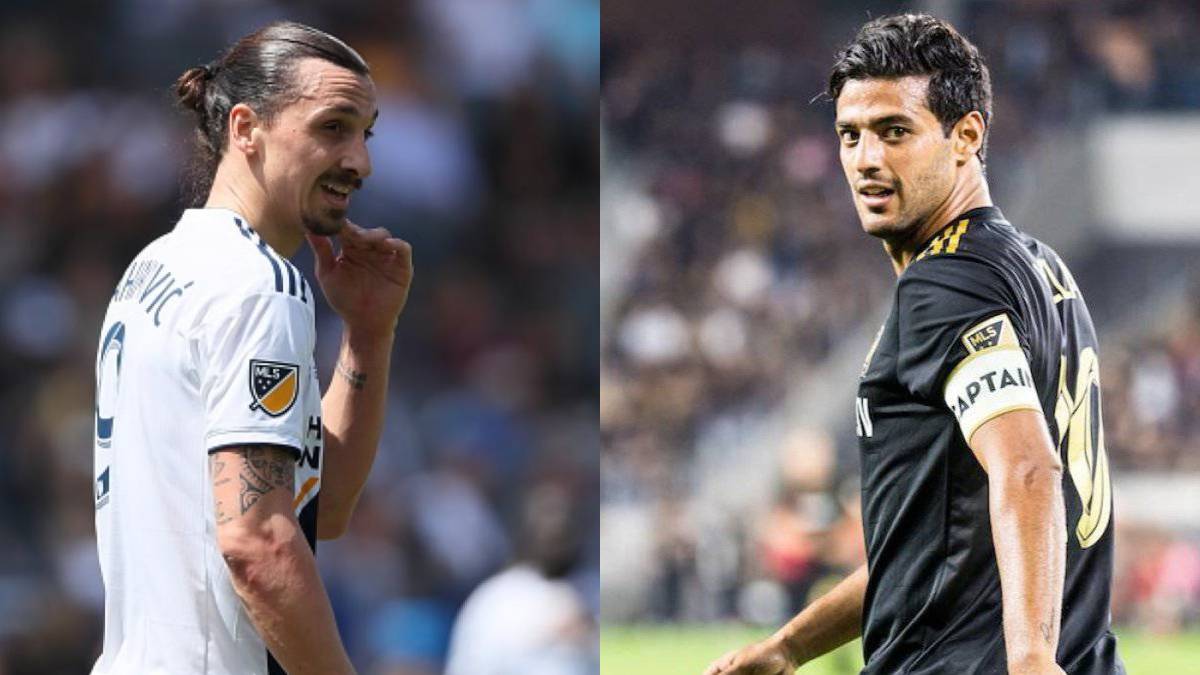 Collage of Zlatan Ibrahimovic and Carlos Vela