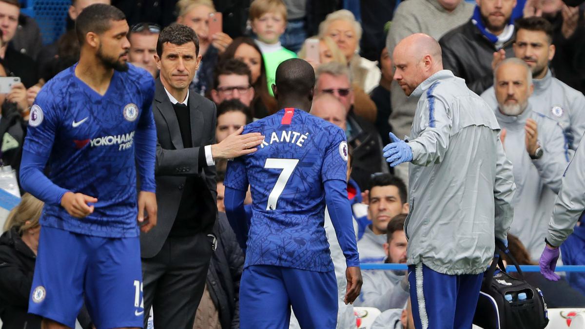 Kante goes off injured ahead of Chelsea's Europa League semi-final