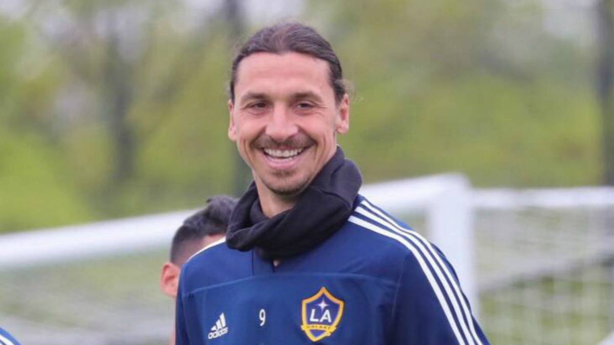 Zlatan Ibrahimovic training ahead of NY Red Bulls match