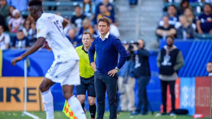 Guillermo Barros Schelotto, LA Galaxy coach during an MLS match