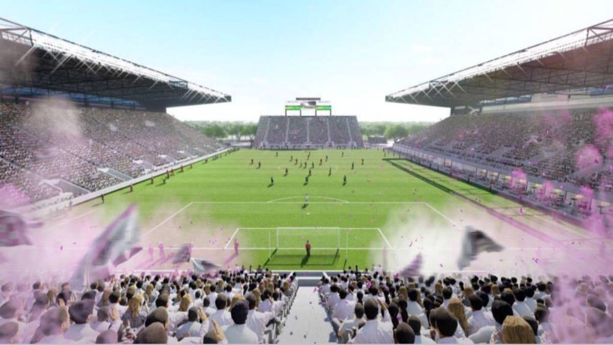 Picture of the way the new Lockhart Stadium will look for Inter Miami debut in the MLS