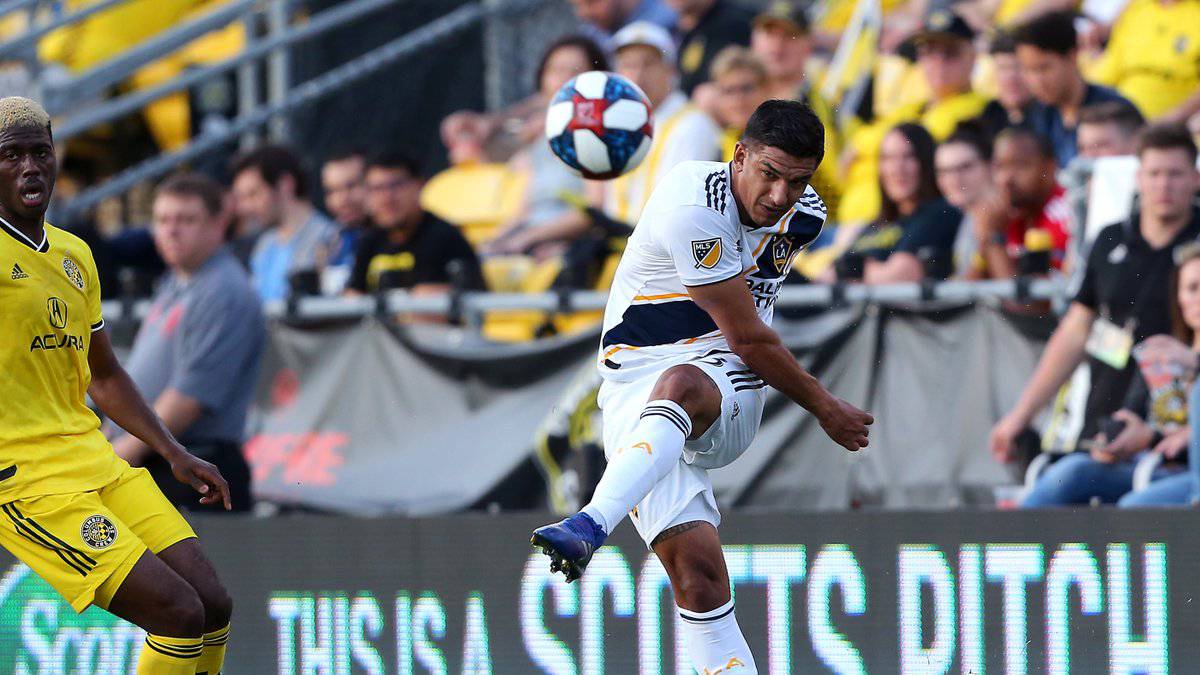 Uriel Antuna action photo during the loss of LA Galaxy against Columbus Crew
