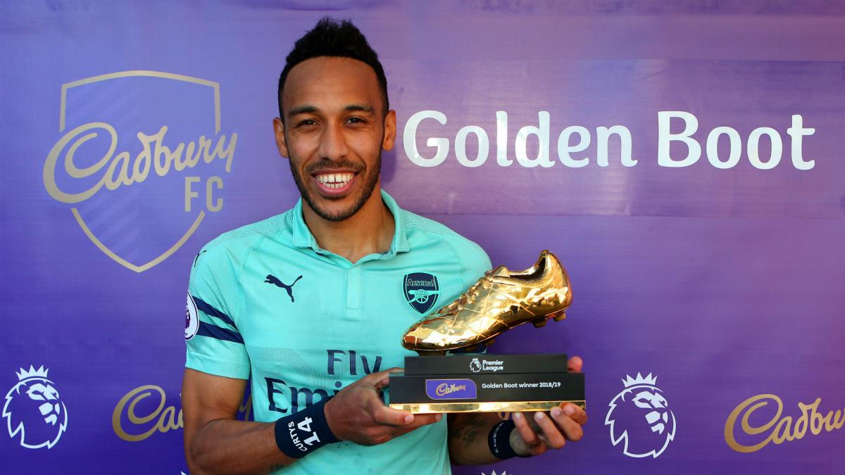 Aubameyang proud to share Golden Boot with fellow Africans Salah and Mane