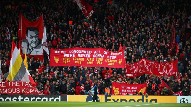 The Kop for the Barça comeback