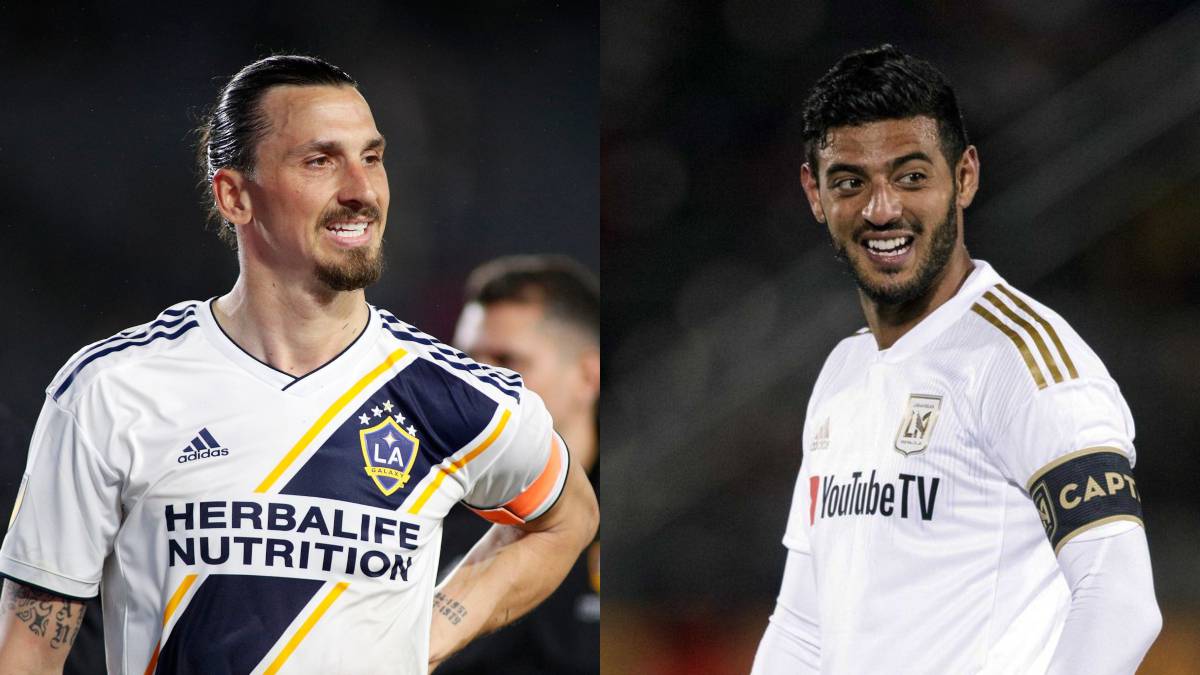 Collage of Zlatan Ibrahimovic and Carlos Vela