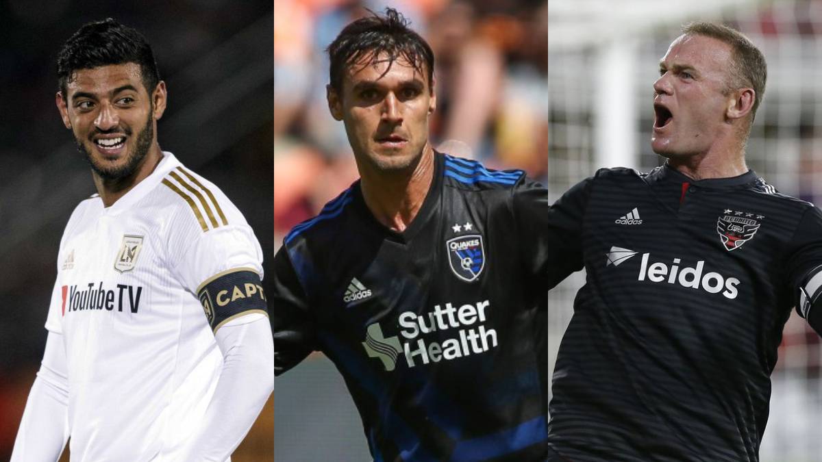 Collage of Carlos Vela, Chris Wondolowski and Wayne Rooney