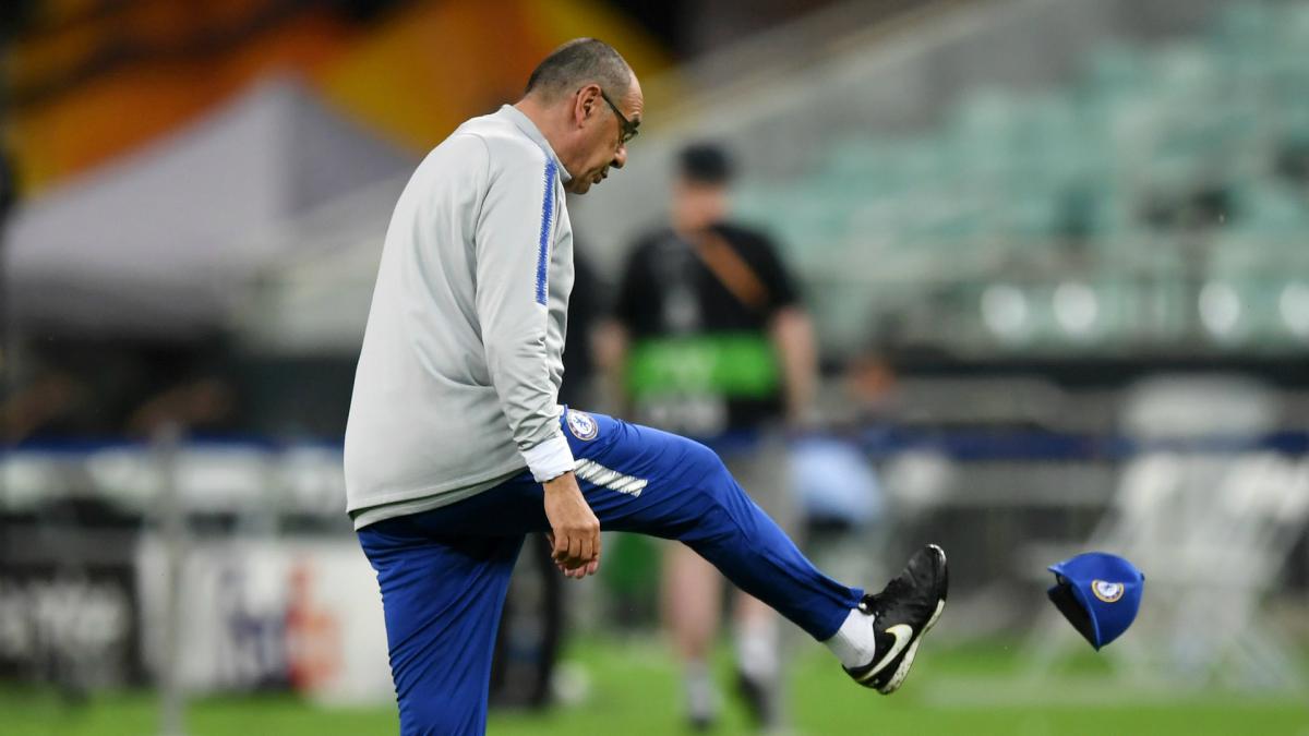 Sarri storms out of Chelsea training session on eve of Europa League final