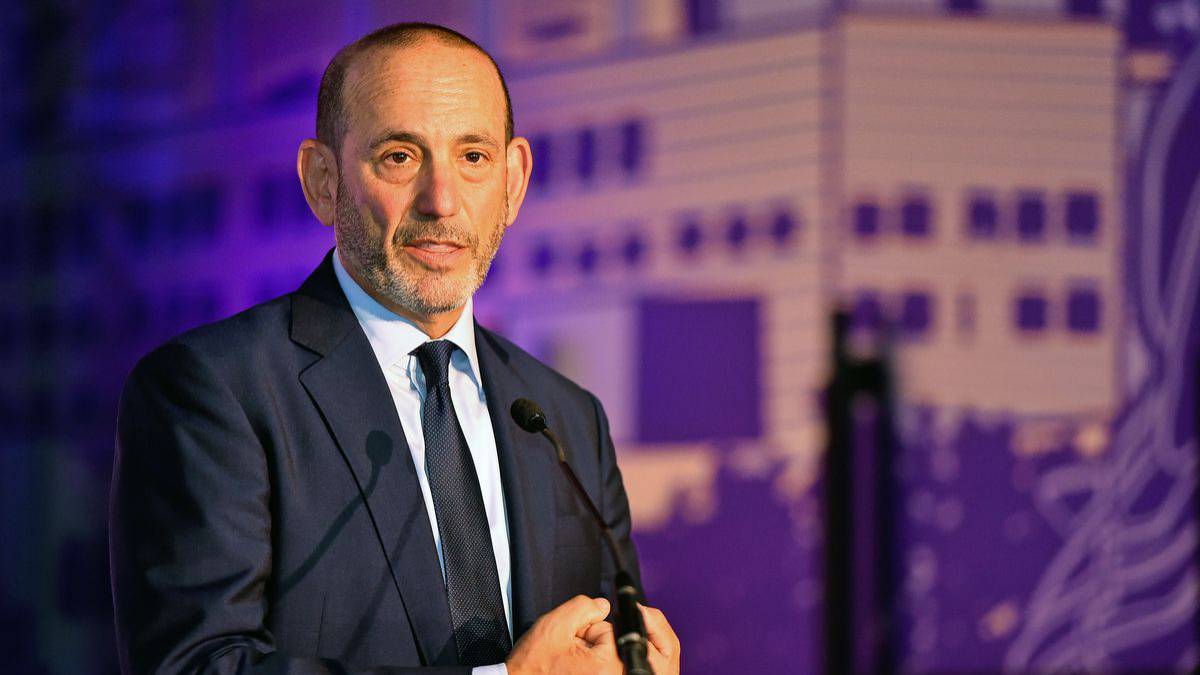 MLS commisioner Don Garber during an pannel